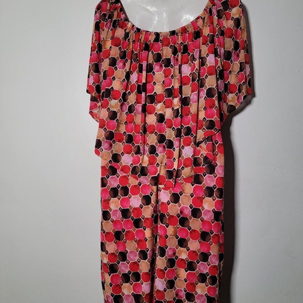 Thalia Sodi Womens Scoop Neck Shift Dress Size L